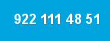 922 111 48 51 922 111 48 51